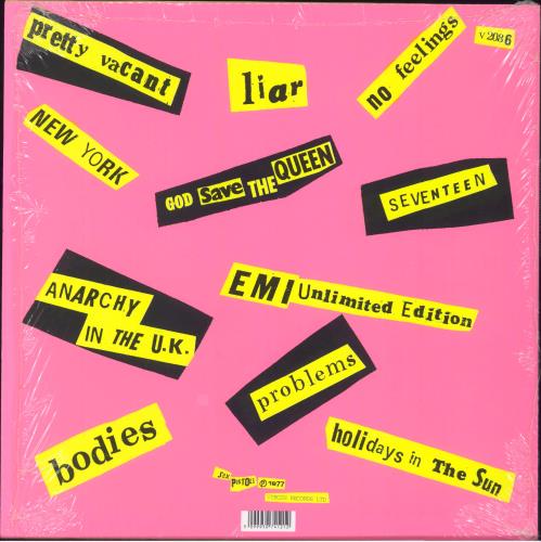 Sex Pistols Never Mind The Bollocks - 30th Anniversary UK